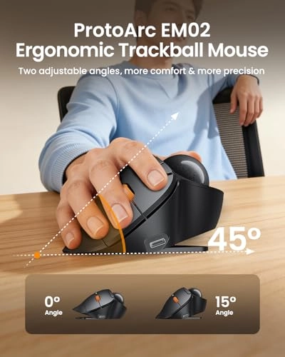 EM02 Trackball Mouse - Bluetooth