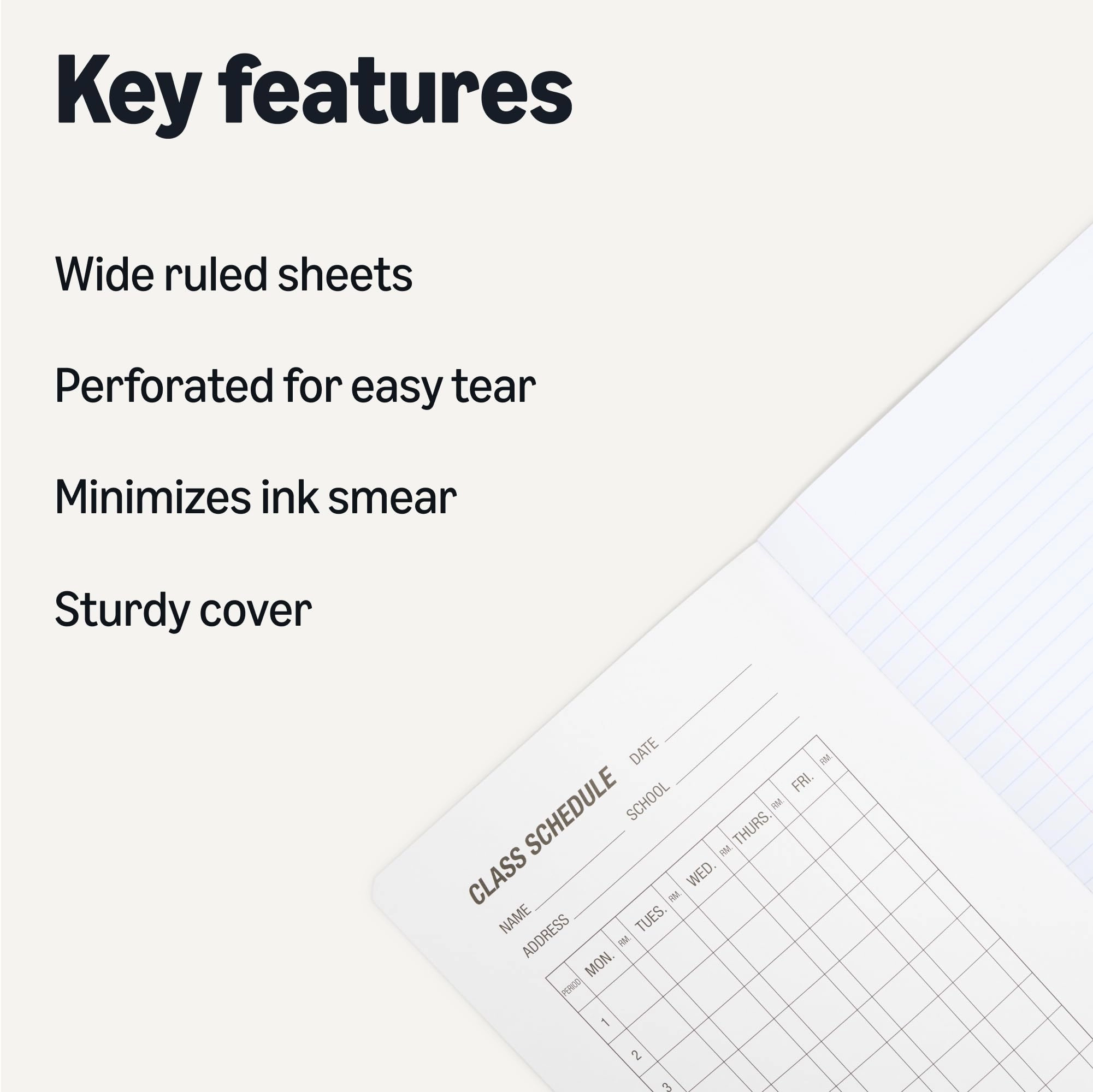 Composition Notebook - Lined 100 Sheets Pack