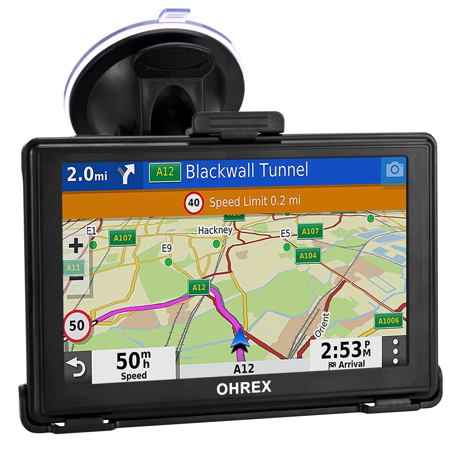 OHREX Trucker GPS - 5 inch Free Lifetime Map Updates