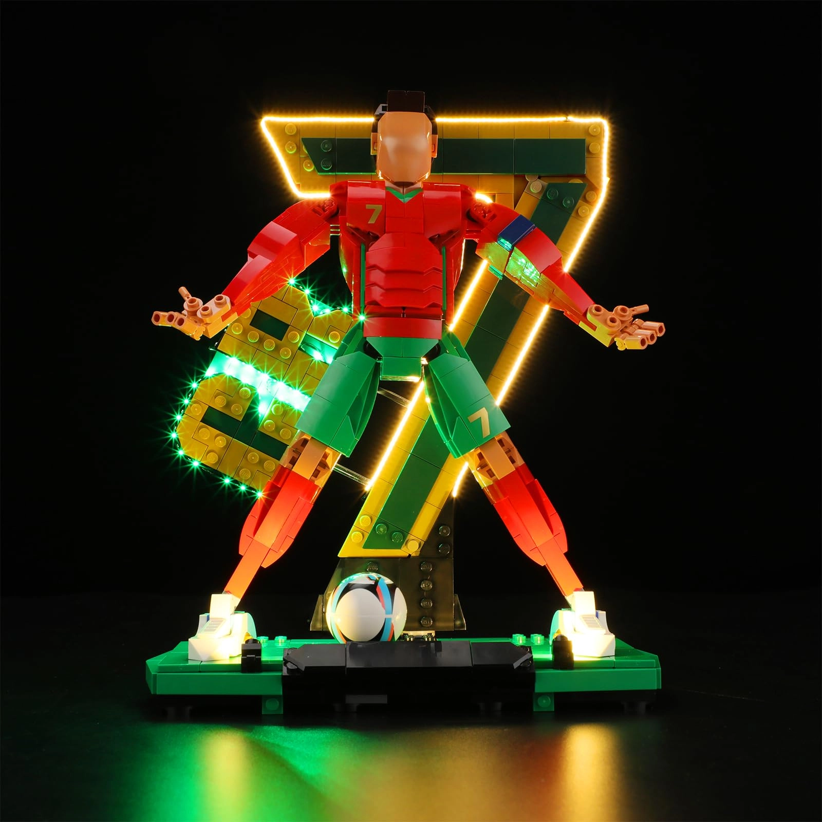 Tusedna LED Light Kit - Compatible with LEGO 43016 Cristiano Ronaldo Soccer Legend Set