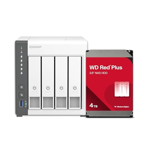TS-433-4G 4-Bay 12TB - Red Plus HDD Bundle