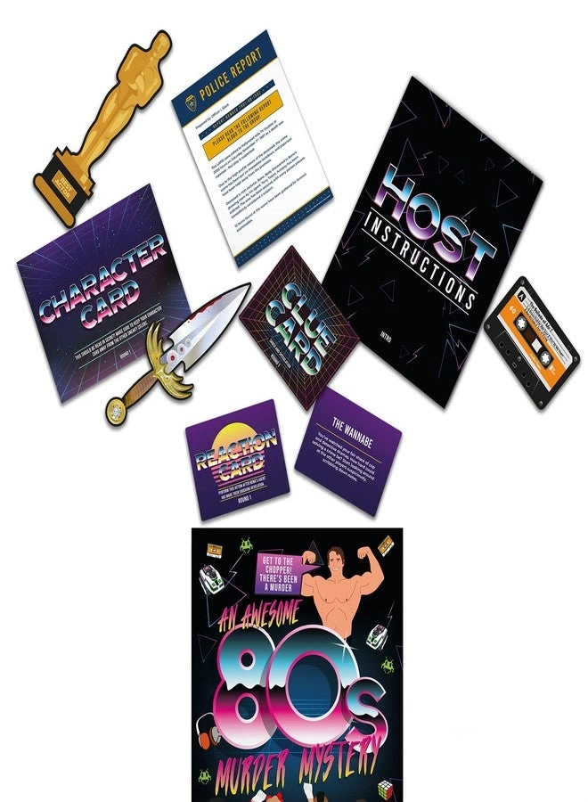 An 80s Murder Mystery - Family Party Game