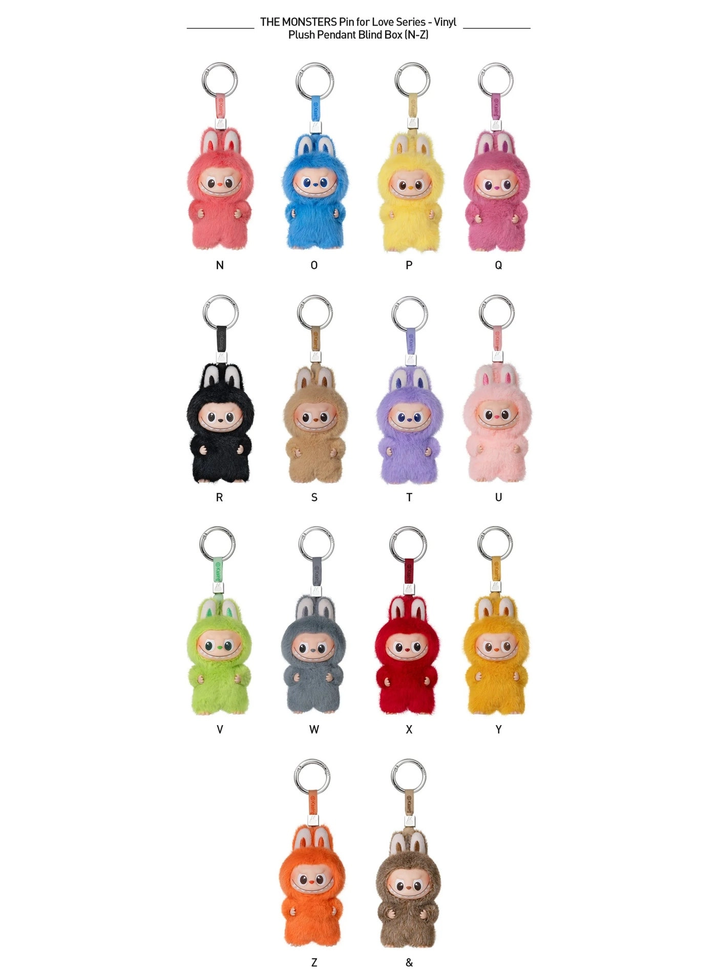 Labubu - The Monsters Pin For Love Vinyl Plush Pendant