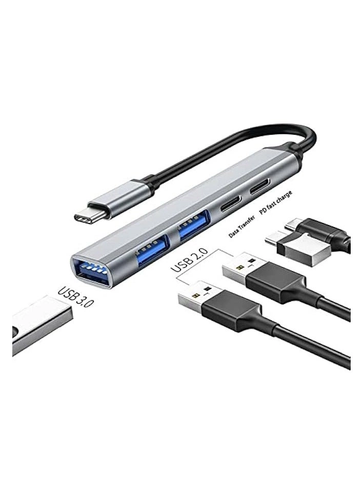 5 in 1 USB C Multiport Adapter Hub - 65W PD USB 3.0