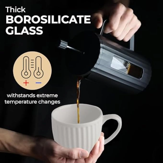 French Press - 34Oz Borosilicate Glass BPA Free