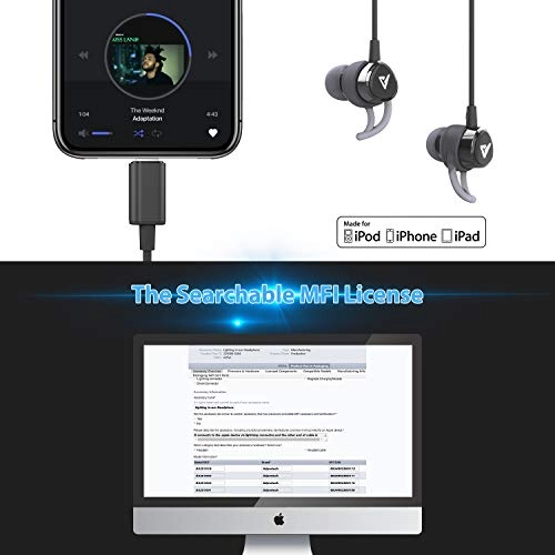 Lightning Headphones Wired Earbud