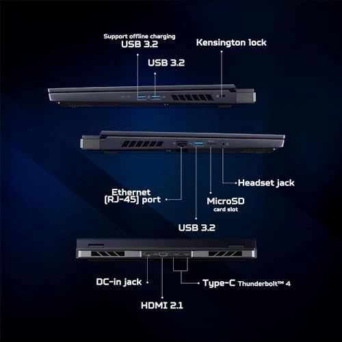 (Renewed) Predator Helios Neo 16 PH16-72 - 16'' i9-14900HX 32GB DDR5 2TB SSD