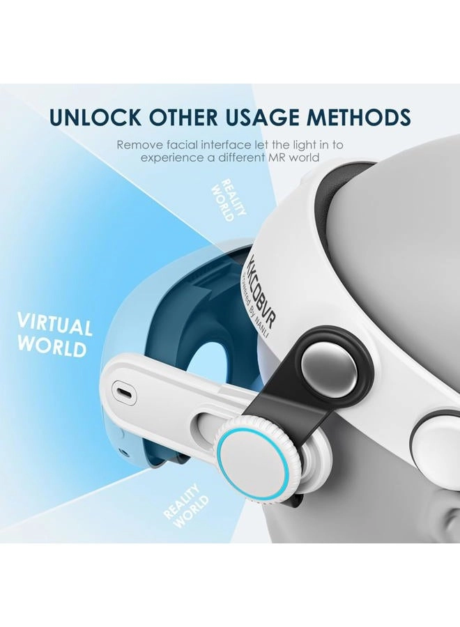 Q3 Halo Strap - Compatible with Meta Quest 3 White