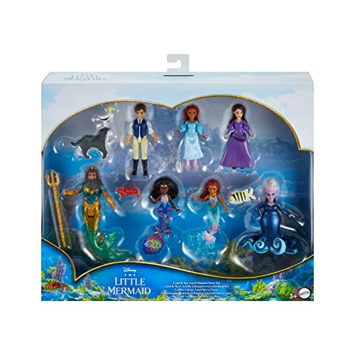 Land & Sea Ariel Ultimate Story Set - 11-piece 7 Small Dolls 4 Friend Figures