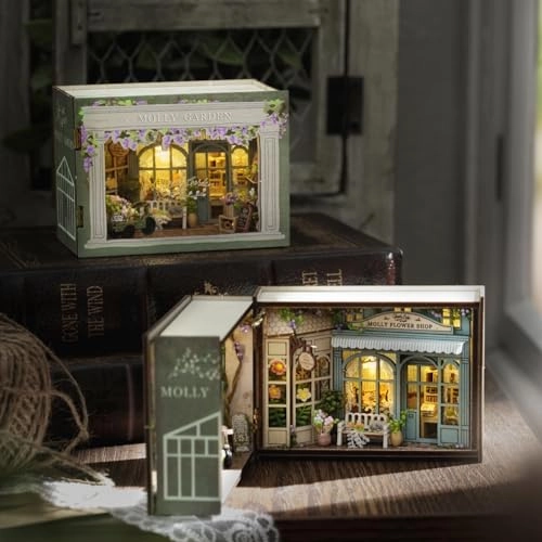Miniature Wooden Dollhouse Furniture Kit - Creative Room 1:24