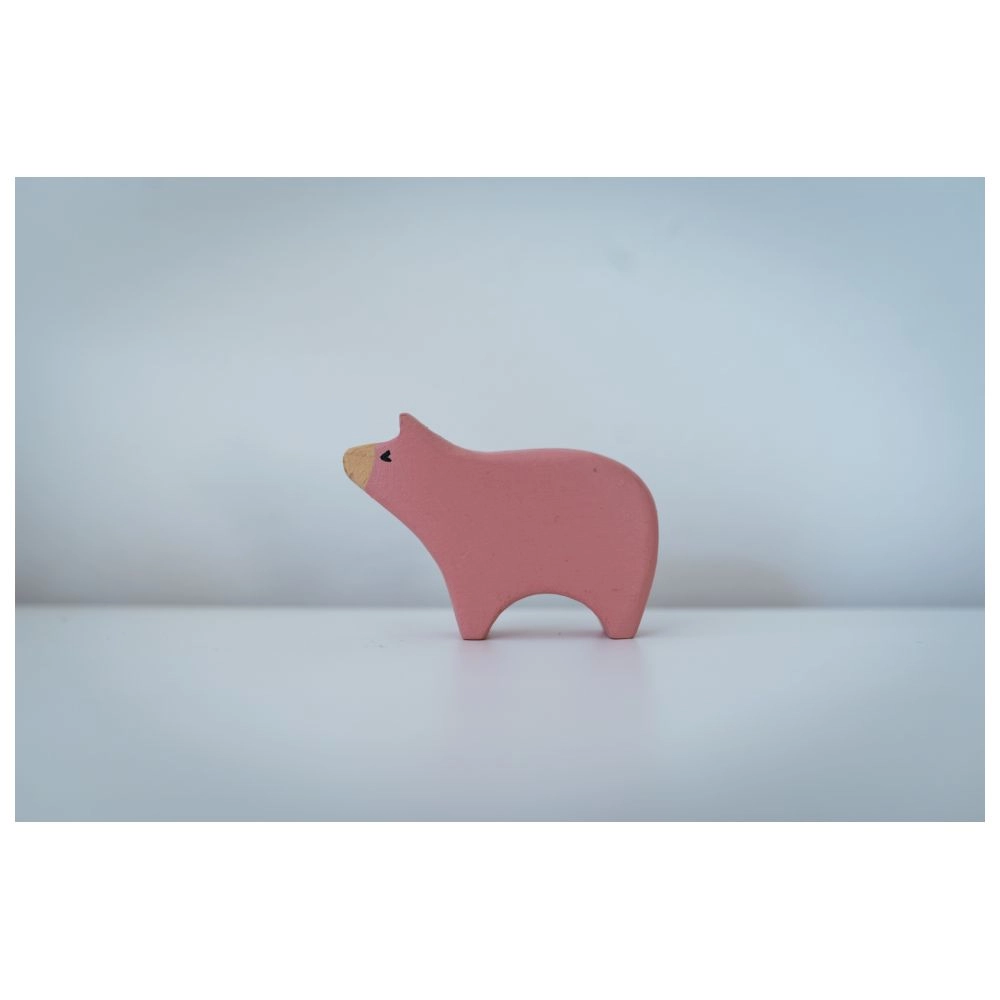 Wooden Farm Animals Set - Suitable for 2 years & above 6pcs