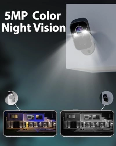 Wireless Solar Security Camera 5MP