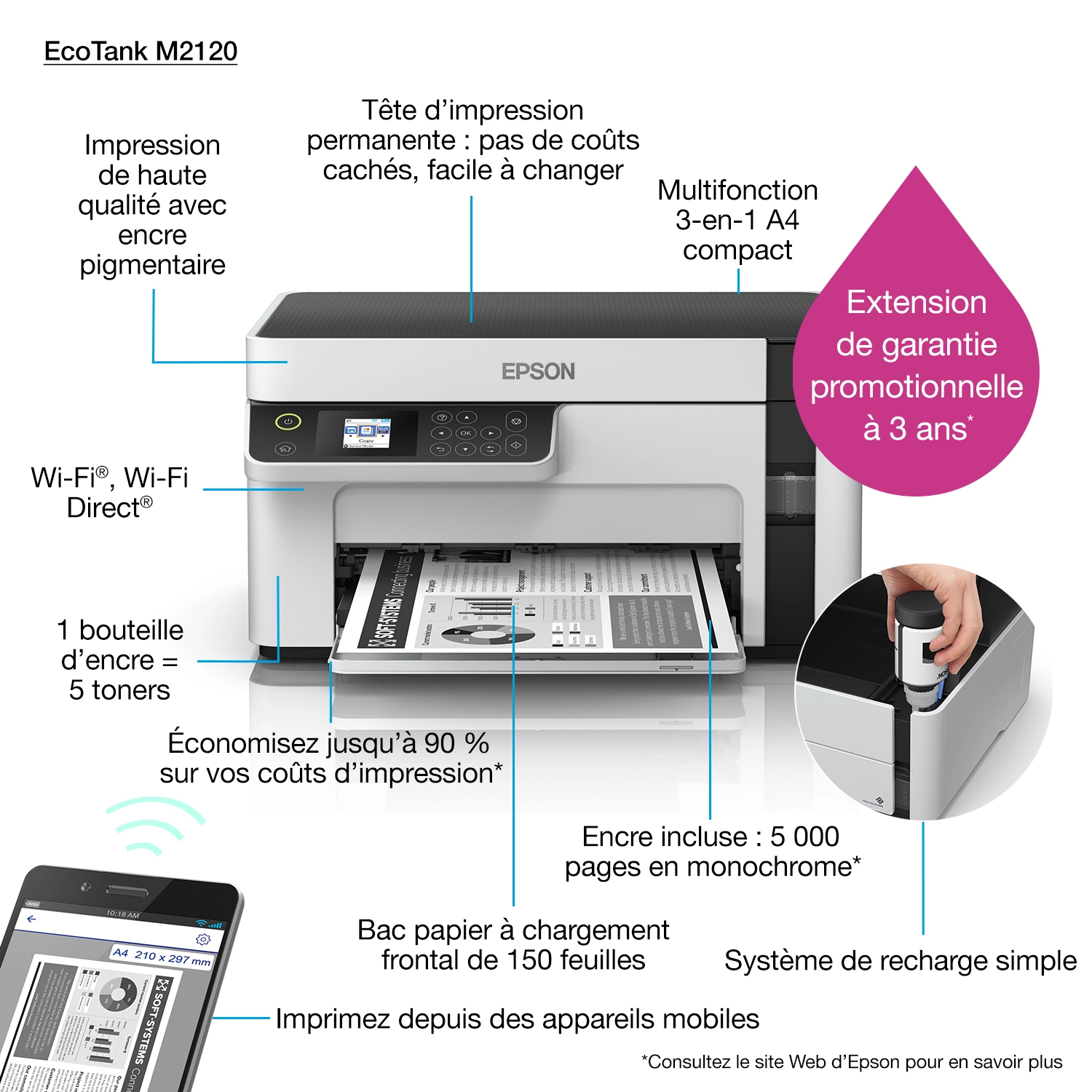 EcoTank ET-M2120 - Inkjet Monochrome
