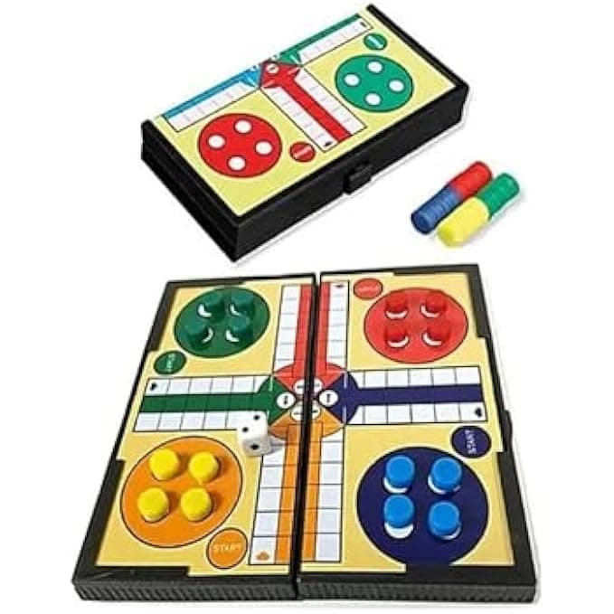FITTO Ludo Travel Game - Compact Lightweight