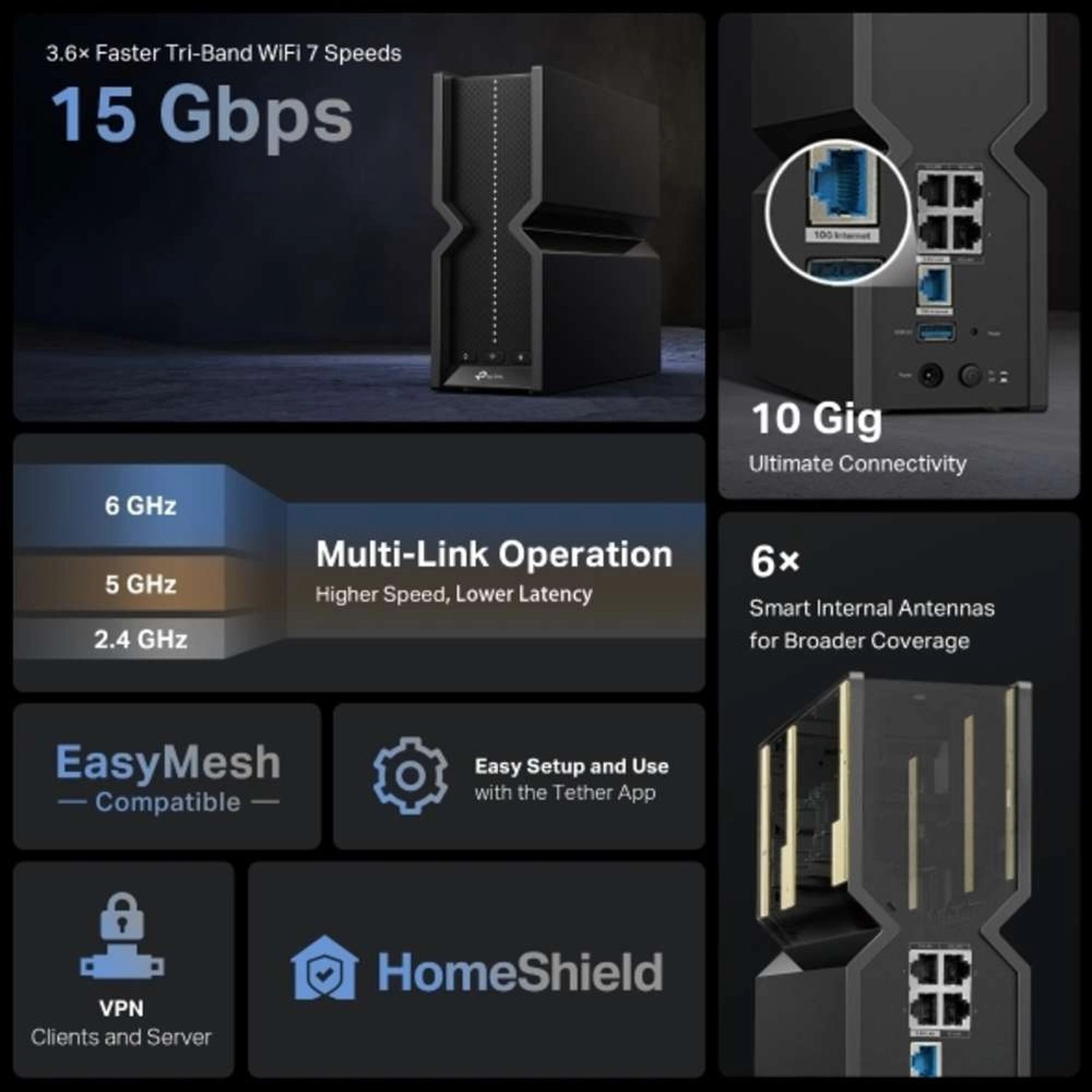 BE700 - 15000Mbps Wi-Fi 7