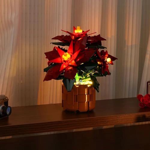 LED Light Kit for LEGO Poinsettia 10370 - Plastic 5V