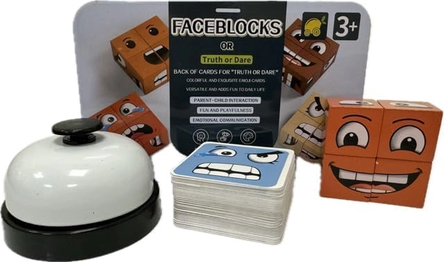 Lucky Boys Face Change Magic Cube - 3 years and up