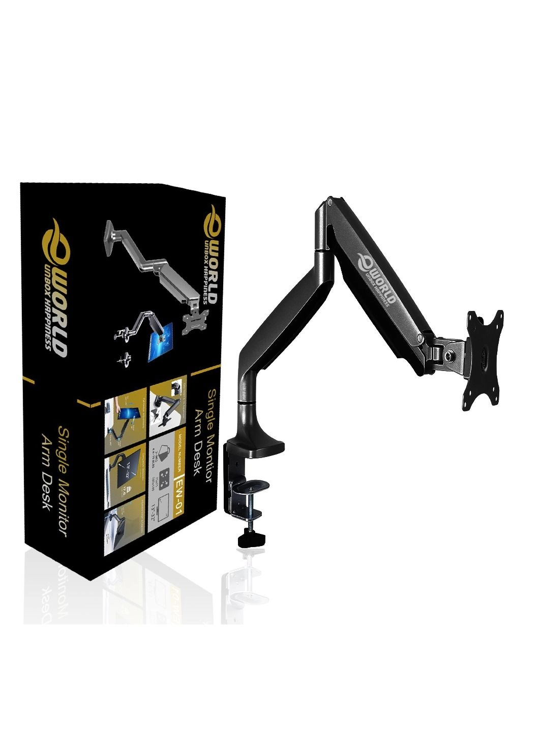 Single Monitor Arm - 1 32 inch 75x75mm 100x100mm