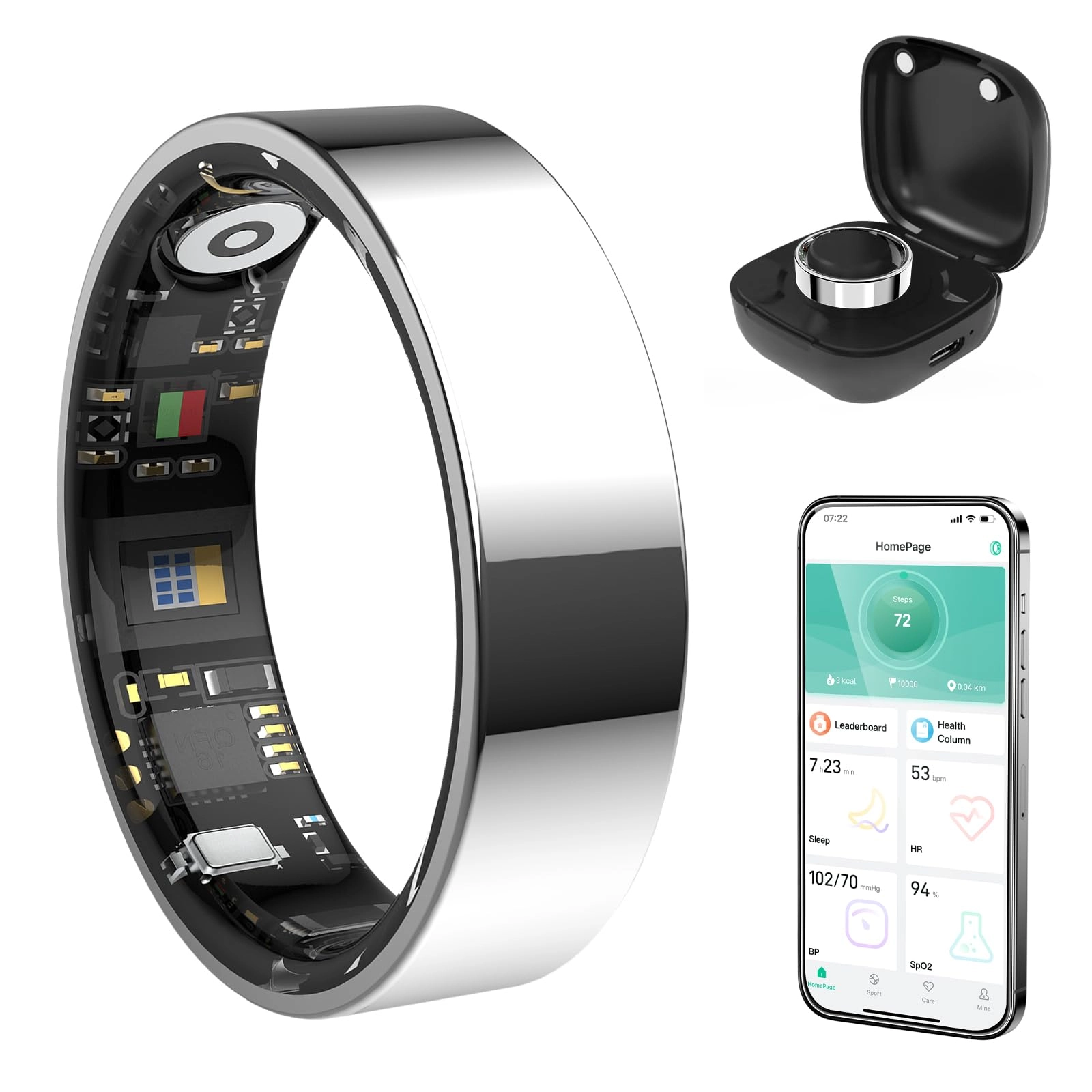Smart Ring - Health Tracker Bluetooth IP68