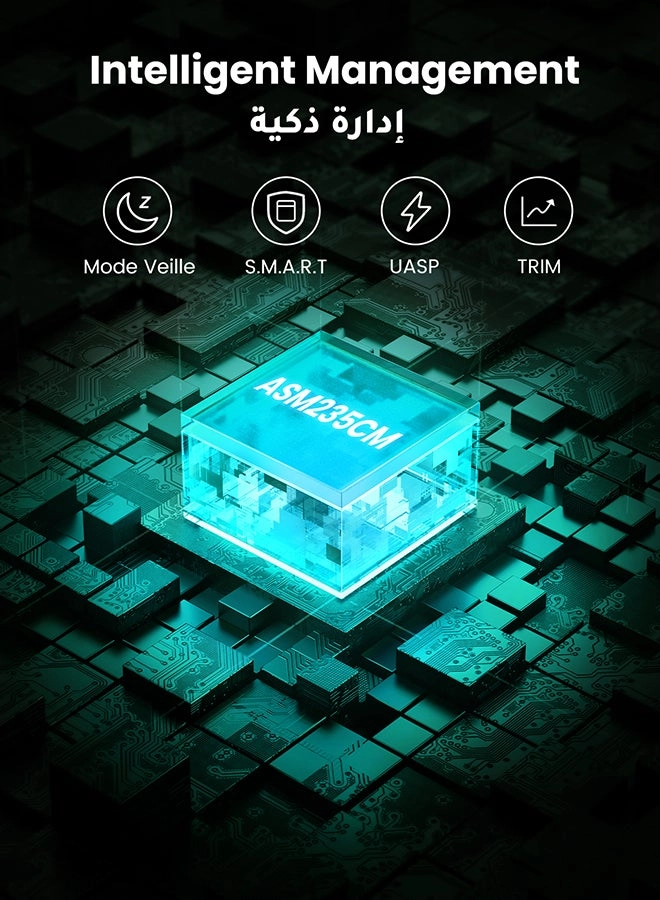 Hard Drive Enclosure - USB 3.1 SATA I II III 2.5 Inch