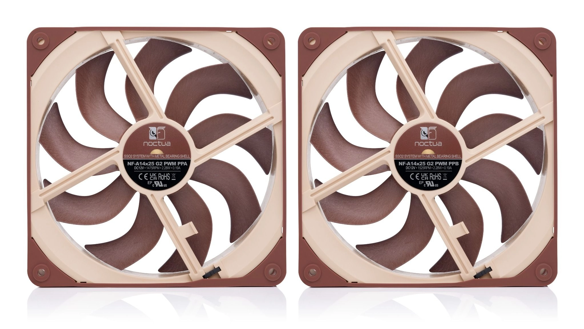 NF-A14x25 G2 PWM Sx2-PP - 2 fans 140mm