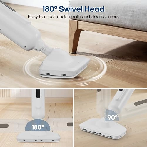 Steam Mop - Lightweight 16.4 FT Cord 2 Washable Pads