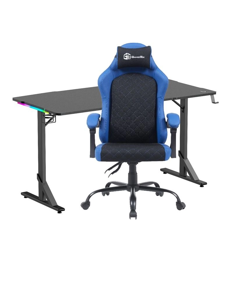 Alpha Desk Pro - 140x72 cm + Ignite Gaming Chair - 120KG