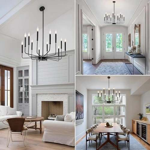 Modern Golden Chandelier - 36 cm