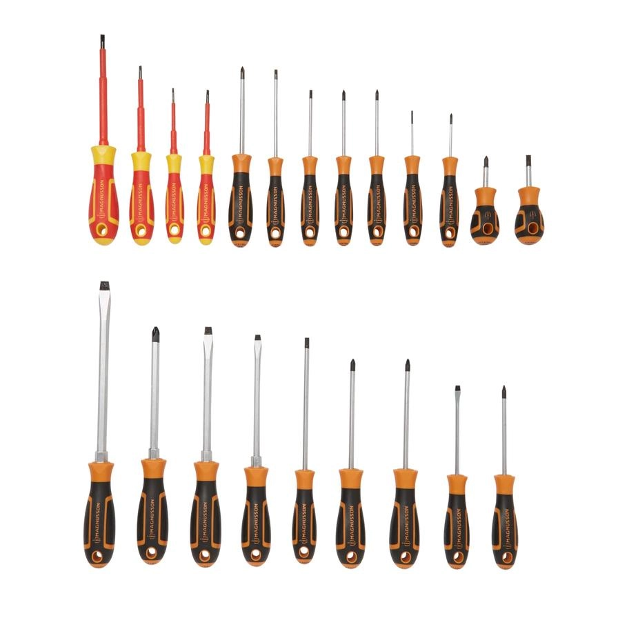 MAGNUSSON SCS05 Slotted and Phillips Screwdriver Set (22 Pcs)