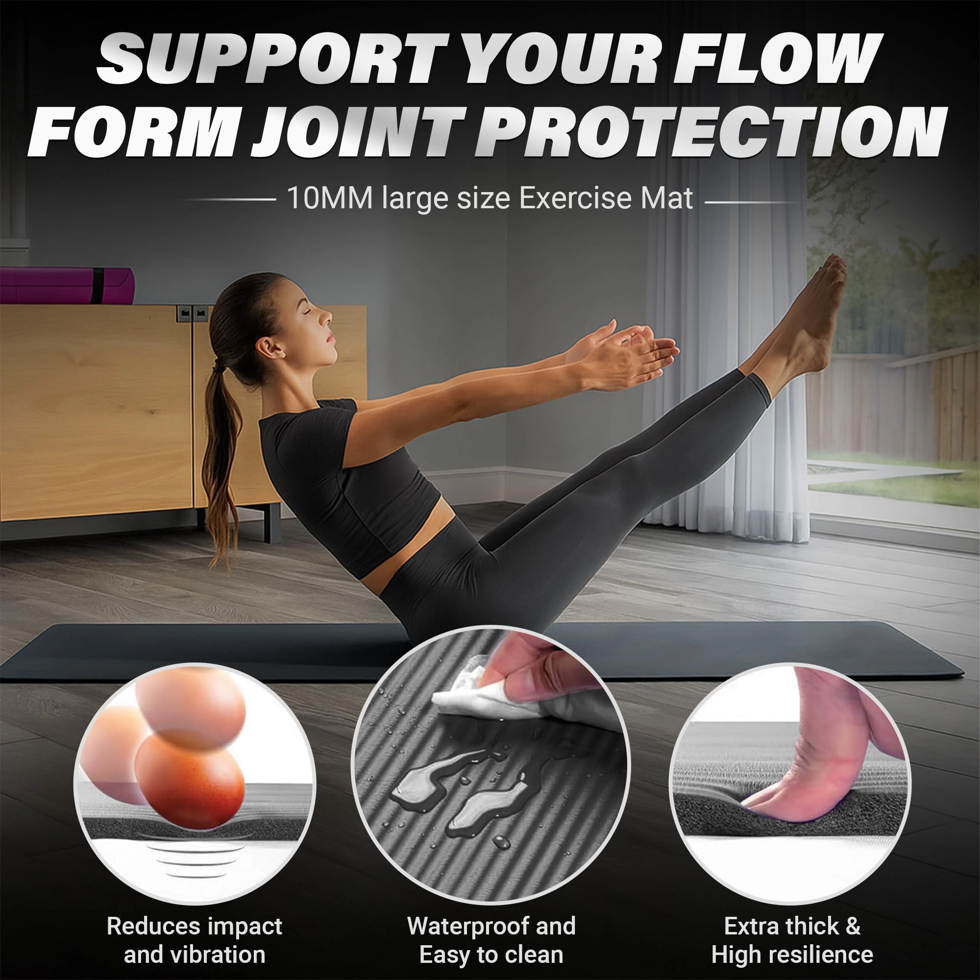 Yoga Mat - Nitrile Butadiene Rubber 15mm