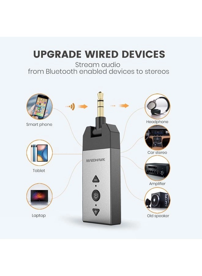 Bluetooth Aux Adapter - Bluetooth 5.2 3.5mm