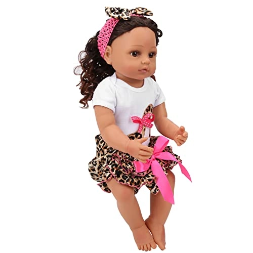 Simulation Baby Doll - 55cm brown hair Ages 12 months+