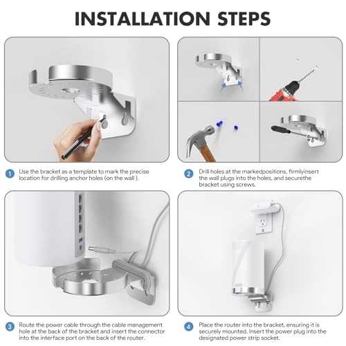 Wall Mount for TP-Link Deco - 1 Pack TP-Link Deco WiFi 7 (BE63/BE65/BE67/BE68) & XE75 Pro/X80/X75