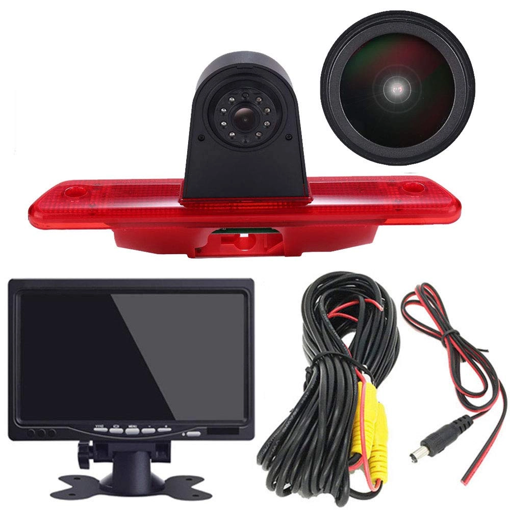 Brake Light Reversing Camera + Rear View Mirror Monitor - Night vision 628 x 586 pixels
