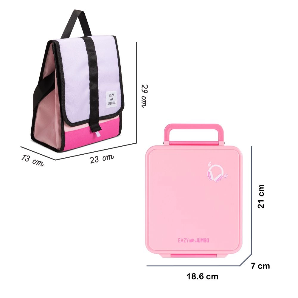 Jumbo Bento Lunch Box - 1720ml 250ml 60ml
