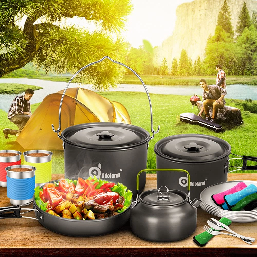 Camping Cookware Mess Kit - 39pcs