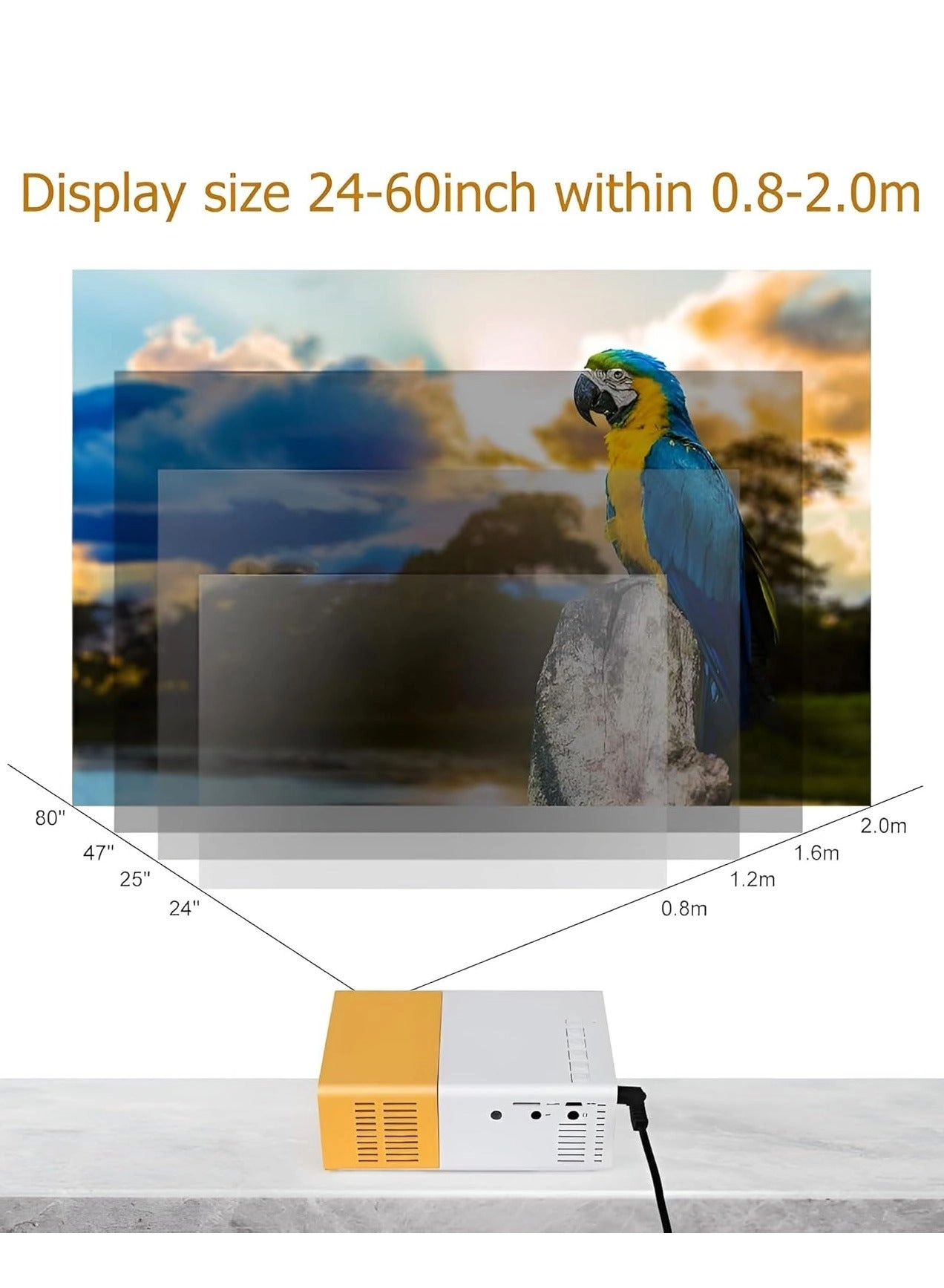 Portable Mini Projector Smart Projector 400 Lumens