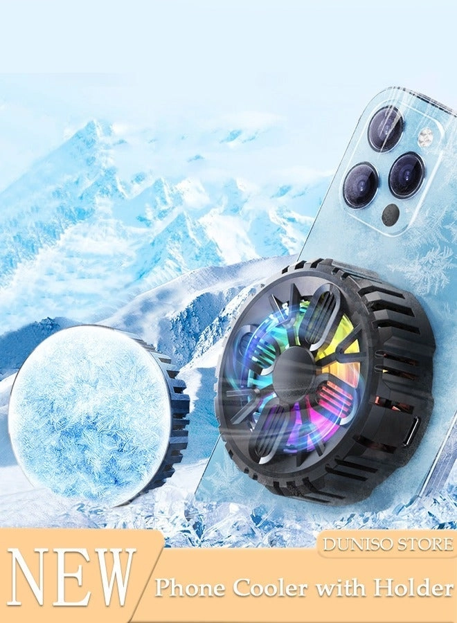 Semi-Conductor Cooling Chip Phone Cooling Fan - Magnetic RGB For iPhone & Android