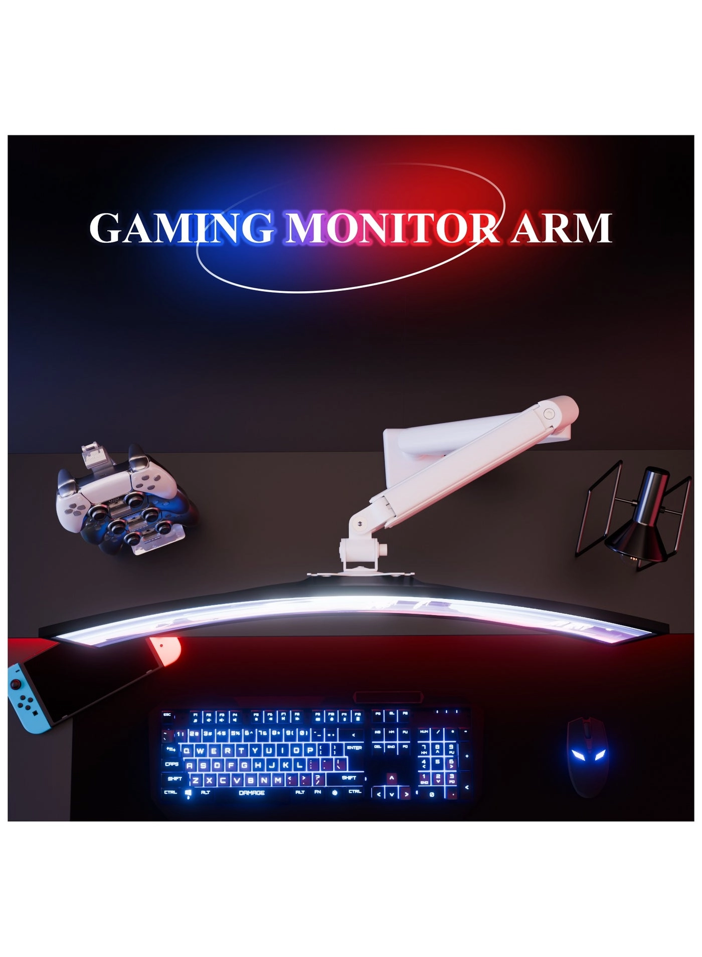 Monitor Arm - Single 13-32 inch 75x75/100x100mm