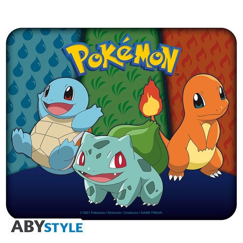 ABYstyle Pokemon Kanto Starters Woven Mouse Pad - 26x19.5 cm