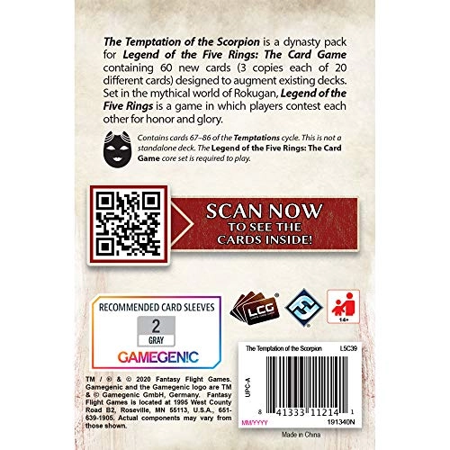 L5R LCG: 05-4 Temptations Cycle - The Temptation of Scorpion