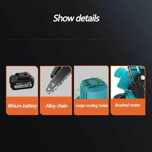 Mini handheld chain saw - 6 Inch 21V