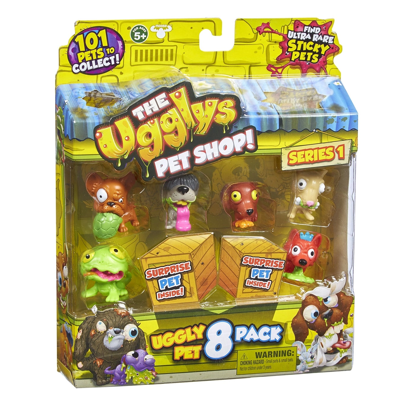 THE UGGLYS PET SHOP Toy Figure - 8-Pack