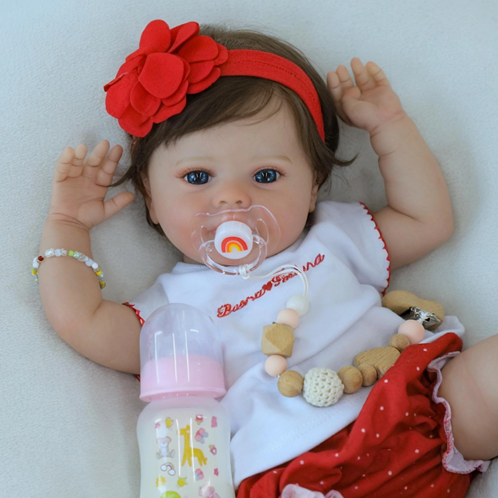 SCOM Reborn Baby Doll - 18 Inch Silicone Girl Ages 3+