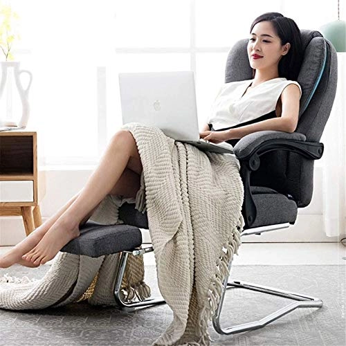 Reclining Chair - Fabric Cotton Black