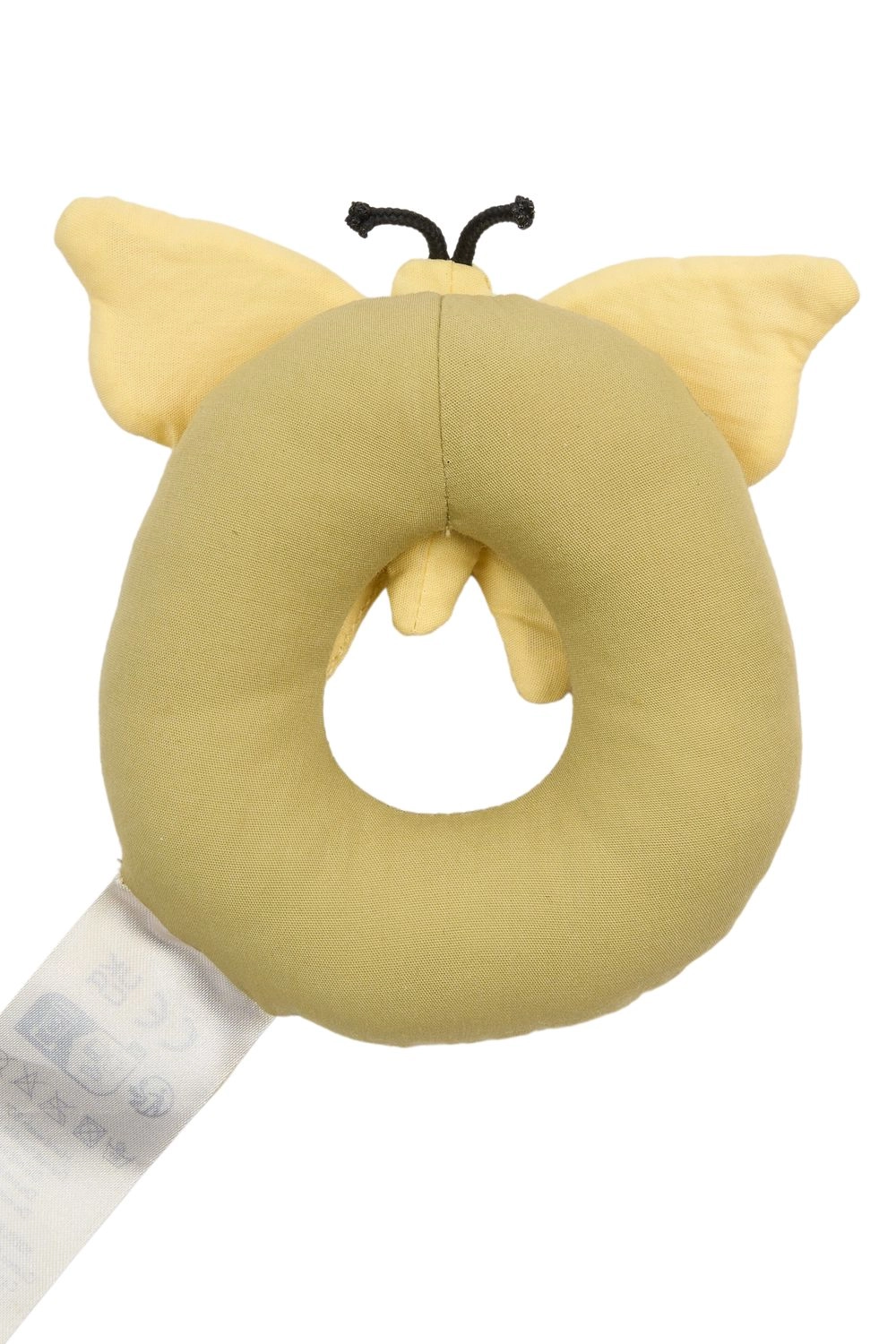 Cotton Butterfly Rattle - 0 month 100% Organic Cotton