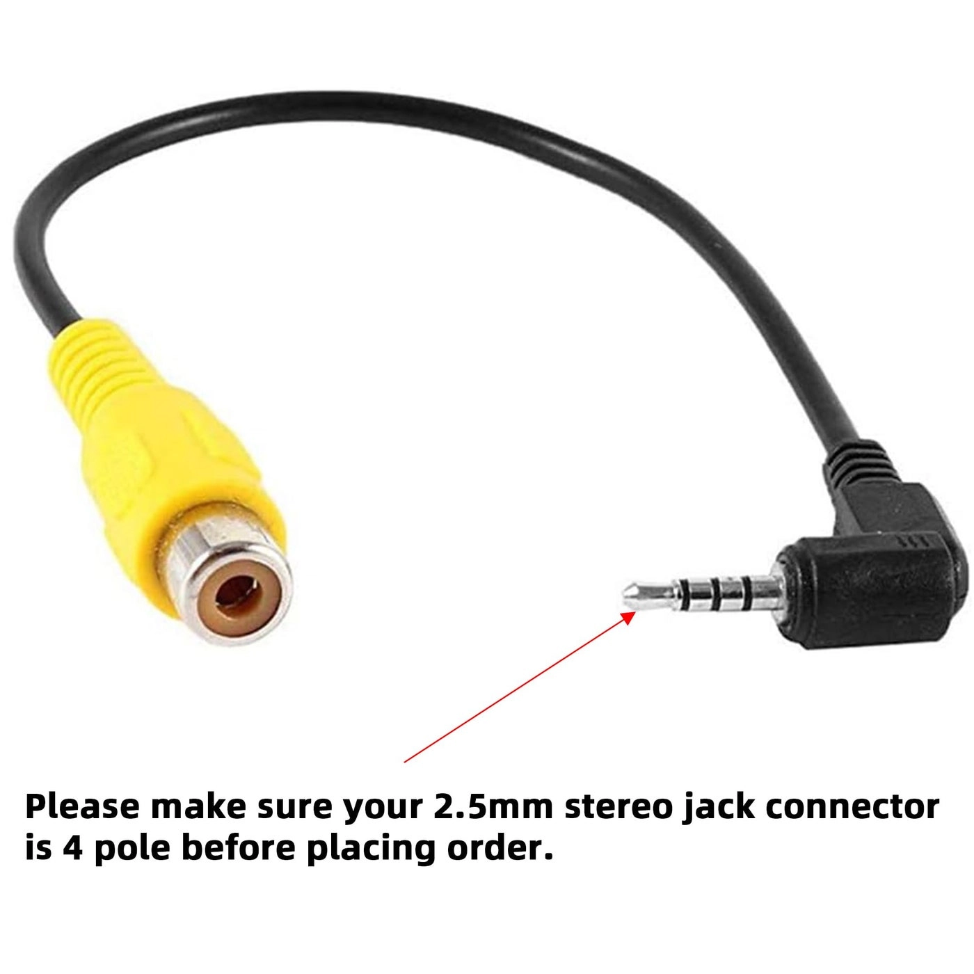 RCA to 2.5mm AV-in Cable