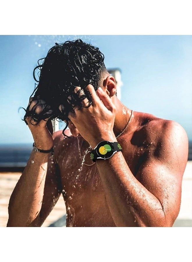 6 Pack 20mm Soft Silicone Watch Band for Samsung Galaxy Watch 5/Watch 4/Watch 6
