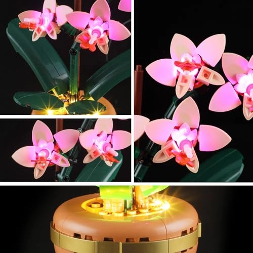 LED Light Kit Compatible with Lego Mini Orchid Set