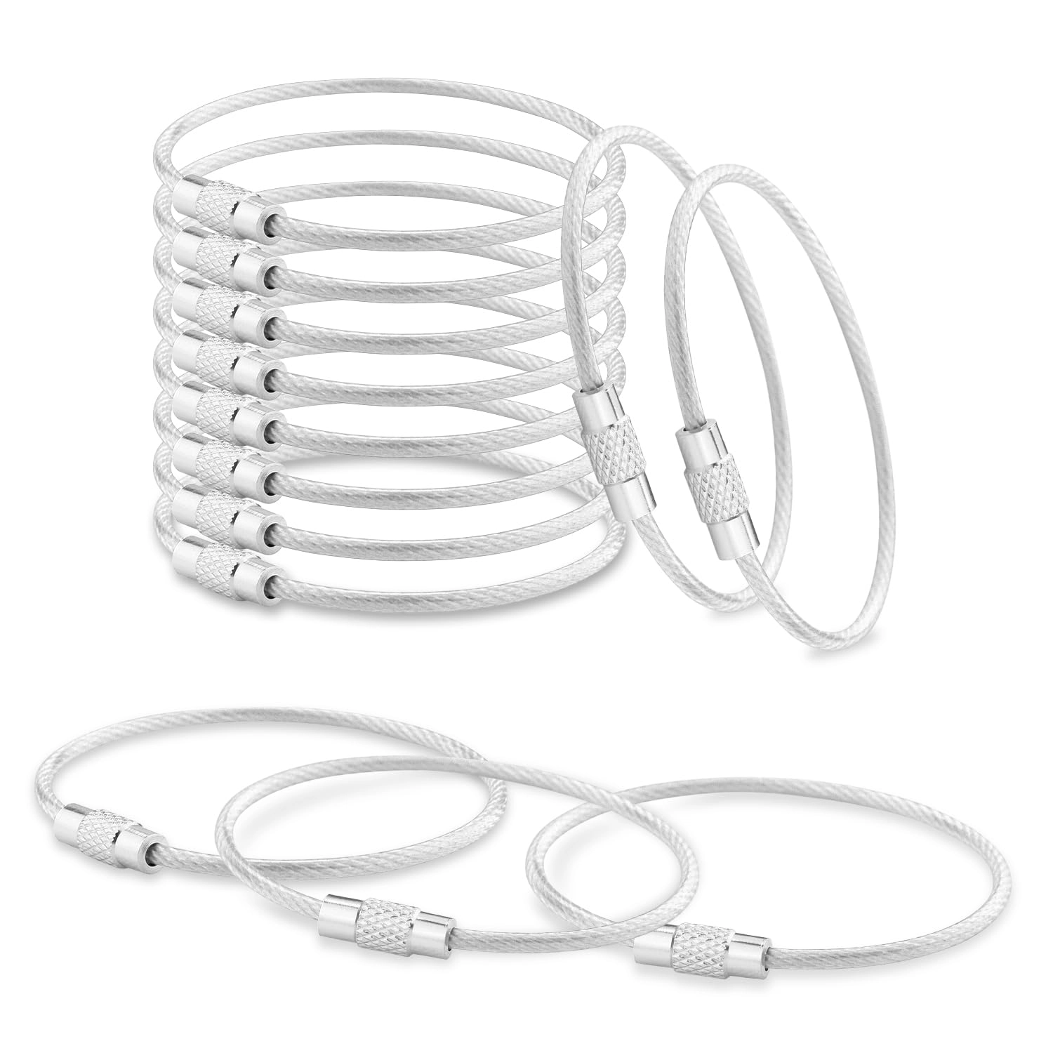 coobigo 25 Pack Stainless Steel Loops - Car